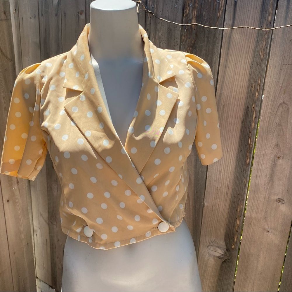WEINBERG paris vintage polka dot blouse